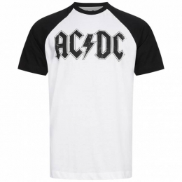ACDCTOURLogoRaglanHerenT-shirtGBMTS265WBL