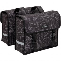 DubbelefietstasFioriDoubleAlmaBlack30L