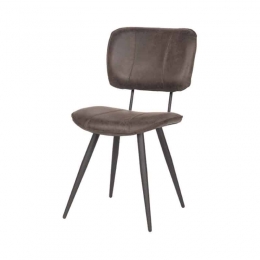 EetkamerstoelFonsleerAntraciet