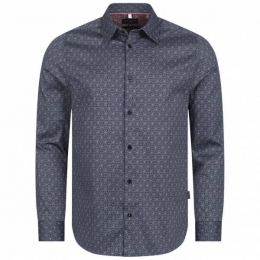 TEDBAKERPaviaStarGeoPrintHerenHemdmetlangemouwen272176-MARINE
