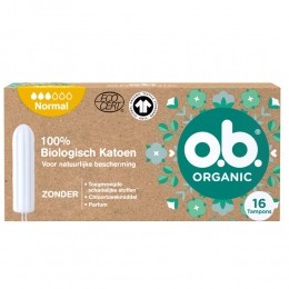 3xOBOrganicCottonNormaal16stuks