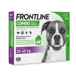FrontlineComboSpotOnAntiVlooienenTekenDruppelsHondL3pipetten