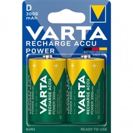 VartaRechargeAccuPowerOplaadbareBatterijenD3000mAh2stuks