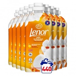 8xLenorWasverzachterAmberOrchidee55Wasbeurten1155ml
