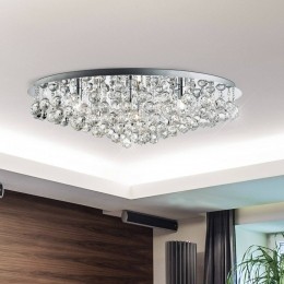 SearchlightPlafondlampHannachroomkristallenbollen80cm