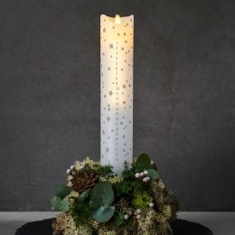 SiriusLEDkaarsSaraCalendarwitromantischhoogte29cm