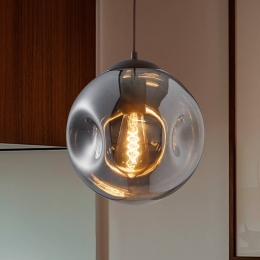 LindbyhanglampValentinaE2725cmrookgrijsglas