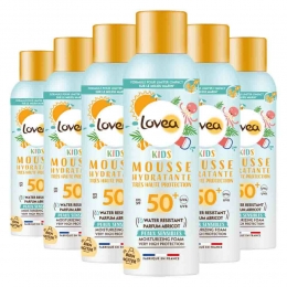 6xLoveaSunZonnebrandKidsMousseVeryHighProtectionSPF50150ml