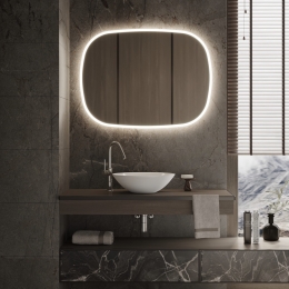 SpiegelMartensMeijerParis80x80CmMetIndirecteVerlichtingRondomEnSpiegelverwarming