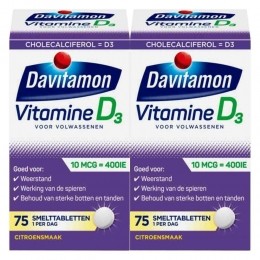 GratisVerzending2xDavitamonVitamineDVolwassenen75smelttabletten