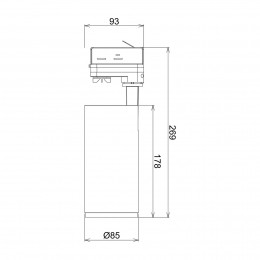Deko-LightLEDtrackspotLucea3fasen15Wwit