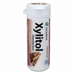 MiradentKauwgomXylitolKaneelZonderSuiker30Stuks