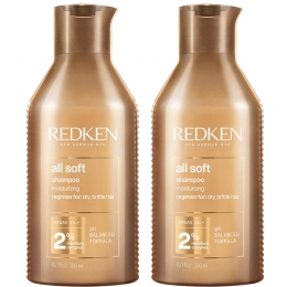 RedkenAllSoftShampooDuo2x300ml