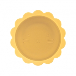 Dutsi-WelpjeSerie-SiliconenBabykommetje-LeeuwenOntwerp-350ml-Mosterdgeel