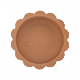 Dutsi-WelpjeSerie-SiliconenBabykommetje-LeeuwenOntwerp-350ml-Kaneelbruin