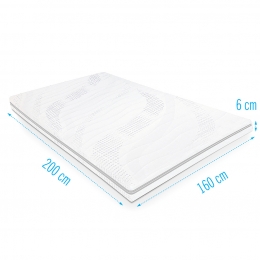 TopdekmatraskoudschuimSezar160x200dikte6cm