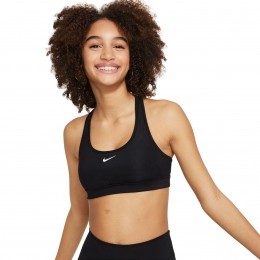NikeSwooshSportbehaKidsZwartWit