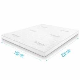TopdekmatrastraagschuimTencelDeluxe180x210dikte11cm