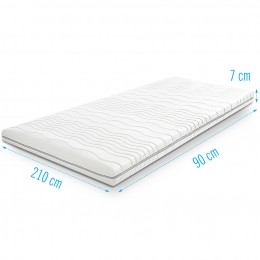 KoudschuimTopdekmatrastopper90x210dikte7cm