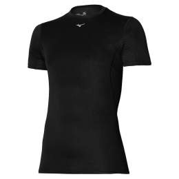 MizunoMidWeight-LightTeeZwartHerenMaatL