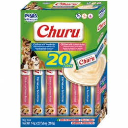 InabaChuruPureeHondensnackMultipackSeafood20x14gr