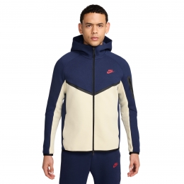 NikeTechFleeceSportswearVestDonkerblauwBeigeRood