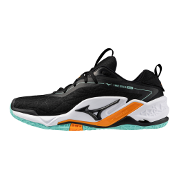 MizunoWAVESTEALTHNEO2HandbalschoenenZwartTangeloIceGroenDamesHerenMaat465