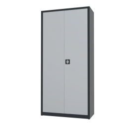 Archiefkastdraaideurkast-4legborden-1950x920mm-AKP10201AntracietgrijsRAL7016LichtgrijsRAL7035