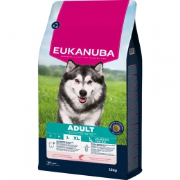 EukanubaLifeCareDogAdultLargeHondenvoerSalmonBarley12kg