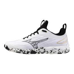 MizunoWAVELUMINOUS3VolleybalschoenenWitZwartGEGoudDamesHerenMaat46