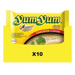10xYumYumNoodlesSoepPakKip60gr