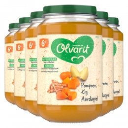 6xOlvaritMaaltijd6mPompoenKipAardappel200gr