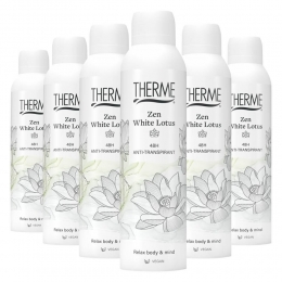 6xThermeAnti-TranspirantZenWhiteLotus150ml