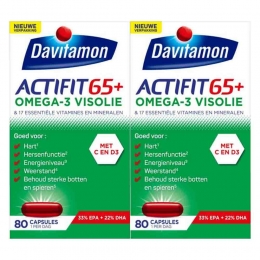 GratisVerzending2xDavitamonActifit65Omega-3Visolie80capsules