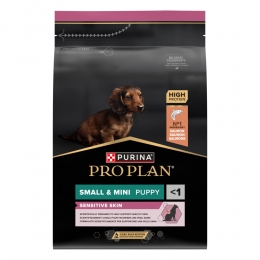 4xProPlanHondenvoerDroogSensitiveSkinSmallMiniPuppyZalm3kg