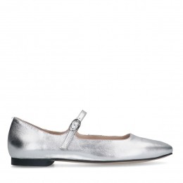 Zilverenlerenballerinas