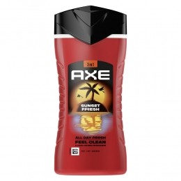 3xAxe3-in-1DouchegelSunsetFresh250ml
