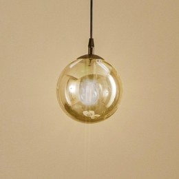 EMIBIGLIGHTINGHanglampGlassyzwartgrafietglas14cmE14