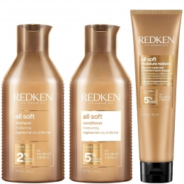 RedkenAllSoftShampooConditionerandLeave-inRoutineforDryHair