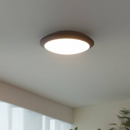 LindbyLEDbuitenplafondlampNairagrijssensor30cmIP65