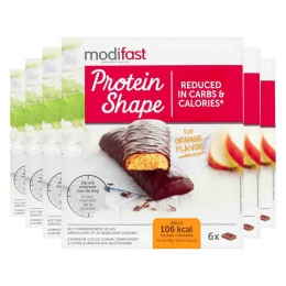 6xModifastProteinShapeReepPureChocoladeSinaasappel6x31gr