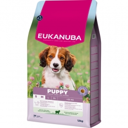 EukanubaLifeCareDogPuppyJuniorSmallMediumHondenvoerLambRice12kg
