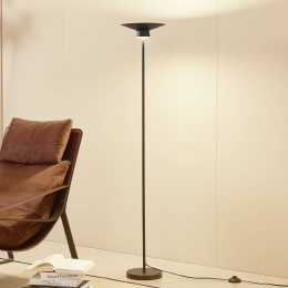 LindbyLEDvloerlampNorvindzwartmetaal1-lamp