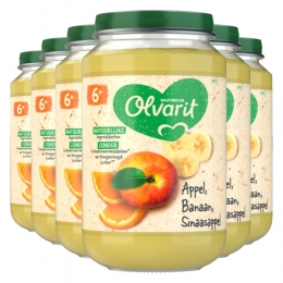 6xOlvaritFruithapje6mAppelBanaanSinaasappel200gr