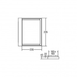 BRUMBERG60108LEDplafondlampvierkant
