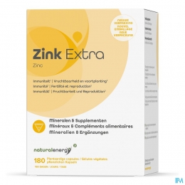 NaturalEnergyZinkExtra180Capsules