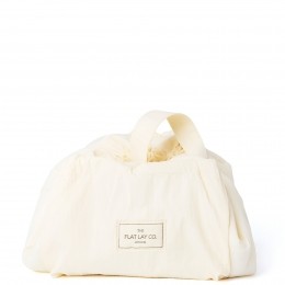 TheFlatLayCoDrawstringMakeupBaginVanillaParachute