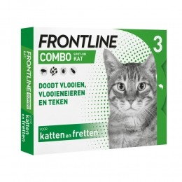 FrontlineComboSpotOnAntiVlooiendruppelsKatvanaf1kg3pipetten