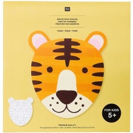Kidsschilderenopnummerset-tijger