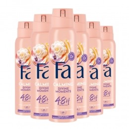 6xFaDeodorantSprayDivineMoments150ml